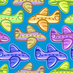 Fototapeta premium Children airplanes.