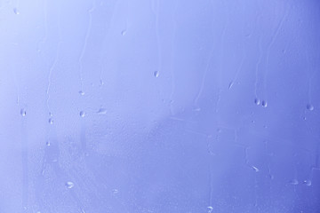 Glass with natural water drops