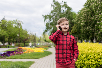 boy with phone