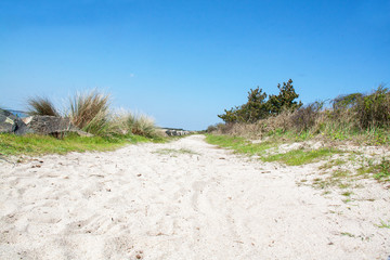 Chemin de randonnées à la pointe de Mousterlin dans le Finistère