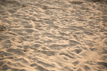 Footprints on the beach - Stock Image