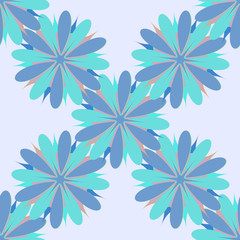 Flower seamless pattern illustration