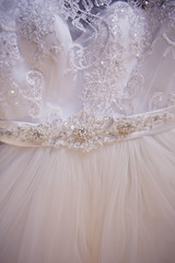 Fototapeta na wymiar Detail of wedding dress