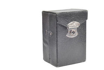 Old black box with lock