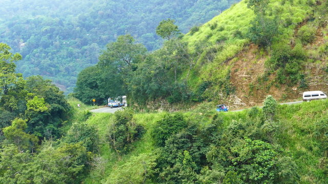 mountain road in Sri Lanka