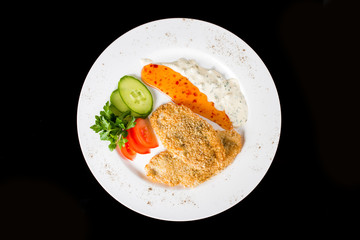 Breaded chicken cutlets
