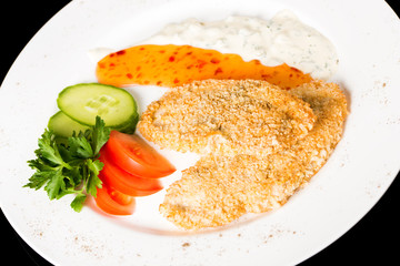 Breaded chicken cutlets

