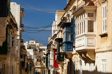 Fototapeta na wymiar Dans les rues de Sliema - Malte