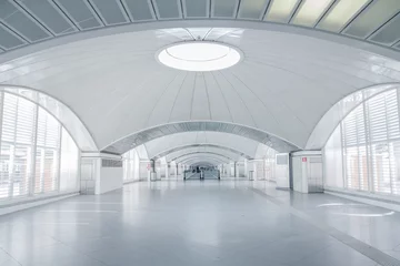 Papier Peint photo Lavable Aéroport intérieur du terminal futuriste