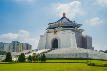 Chiang Kai-shek Memorial Hall, the famous landmark in Taipei