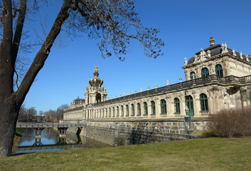 South-eastern side of Zwinger complex in Dresden, Saxony, German
