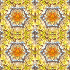 Glass floral seamless generated texture