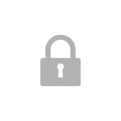 Simple closed padlock icon.