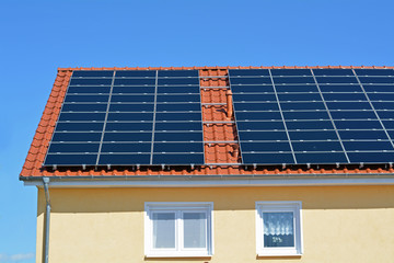 Naklejka premium Solar plant