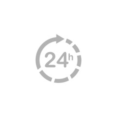 Simple Icon 24 hours.