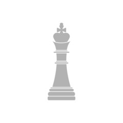 Simple icon chess king.