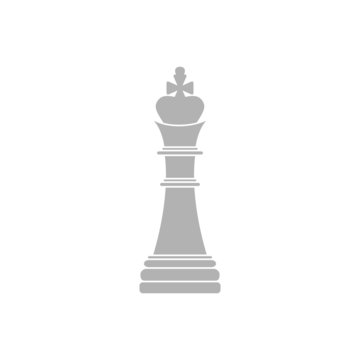 Simple icon chess king.