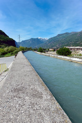 Obraz premium Canale idraulico a pelo libero