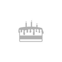 A simple icon of cake.