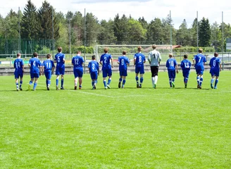 Fotobehang Fußballmannschaft © grafikplusfoto
