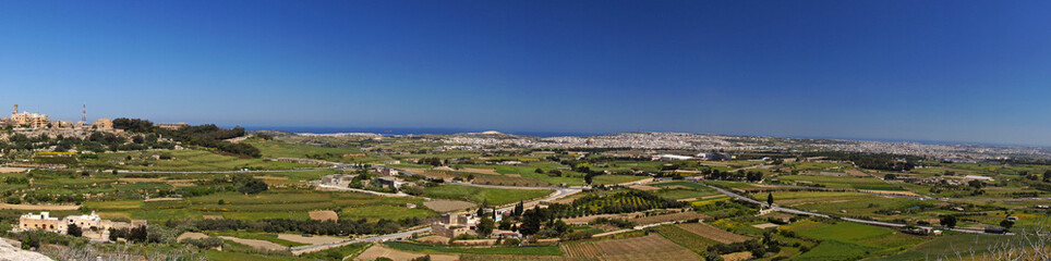Vue de la campagne depuis Mdina