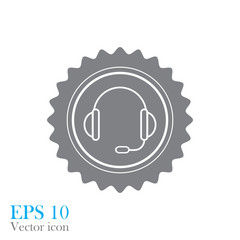 support vector icon.  headset.  Vector icon isolated