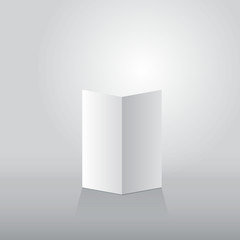 Folded sheet of paper two spreads