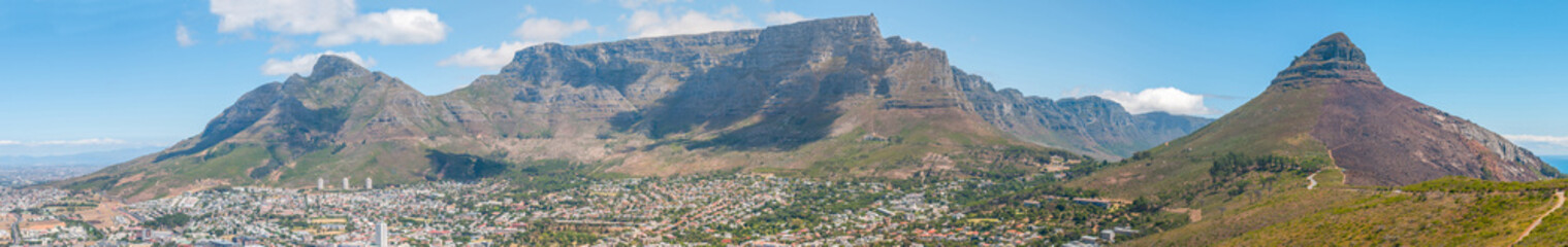 Fototapeta na wymiar Panoramic view of Cape Town and Table Mountain