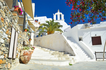 Beautiful mediterranean chora, Naxos island, Greece - 83088108