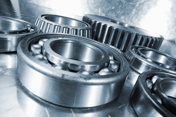 titanium and steel ball-bearings, used in aerospace industry