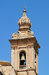 Fototapeta premium clocher de l'église carmélites de Mdina