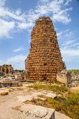 Fototapeta premium Roman ruins in Perges, Turkey