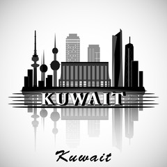Obraz premium Modern Kuwait City Skyline Design