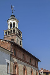 Fototapeta na wymiar Salita al Castello in Saluzzo