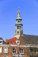Abteiturm und Häuser in Middelburg