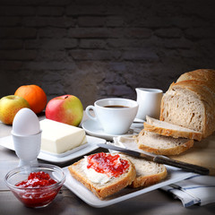 Bread, butter and jam