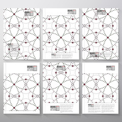 Dotted repeating modern stylish geometric background with