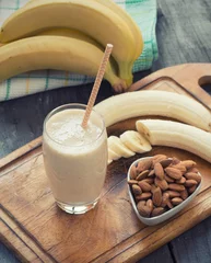 Papier Peint photo autocollant Milk-shake Banana Smoothie