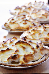 Lemon meringue in bakery