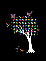 Modren  tree, art vector design