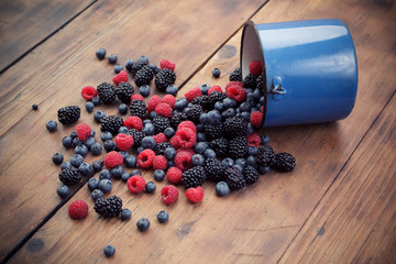 Mixed berry fruits