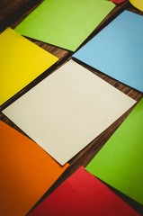 Colorful sticky post its