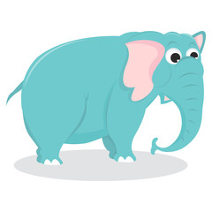 Fototapeta premium Cute Cartoon Elephant