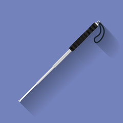 Icon of Police folding baton or police nightstick. 