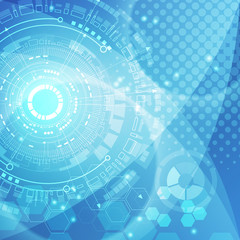 Obraz premium abstract future technology background, vector illustration