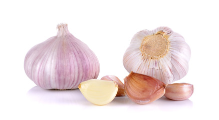 garlic isolated on the white background