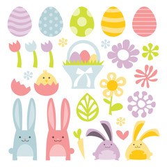 Happy Sweet Easter Spring Clip Arts