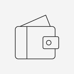 wallet line icon