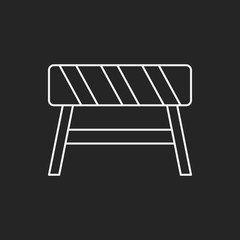 Roadblocks line icon