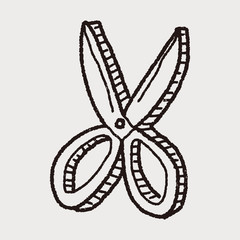 scissors doodle drawing